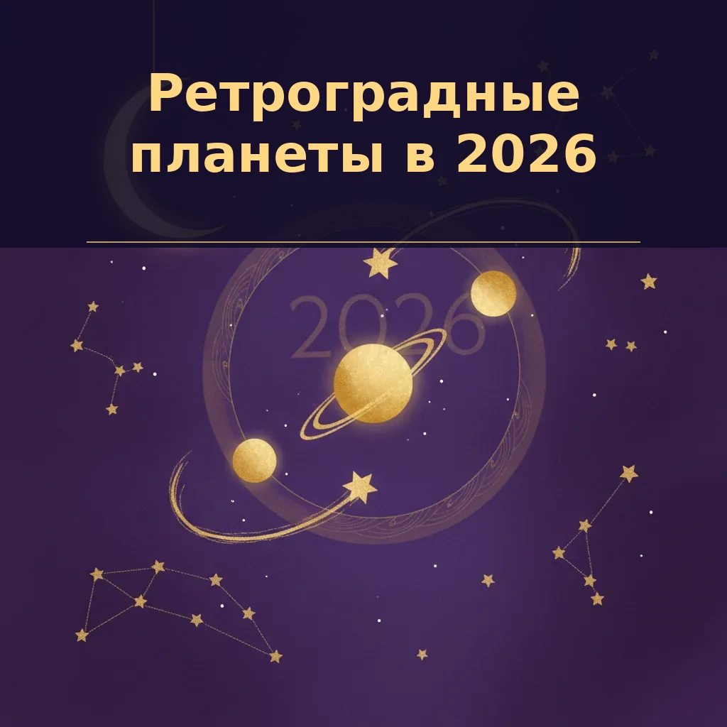 Ретроградные планеты в 2026 году: что ожидать и как подготовиться